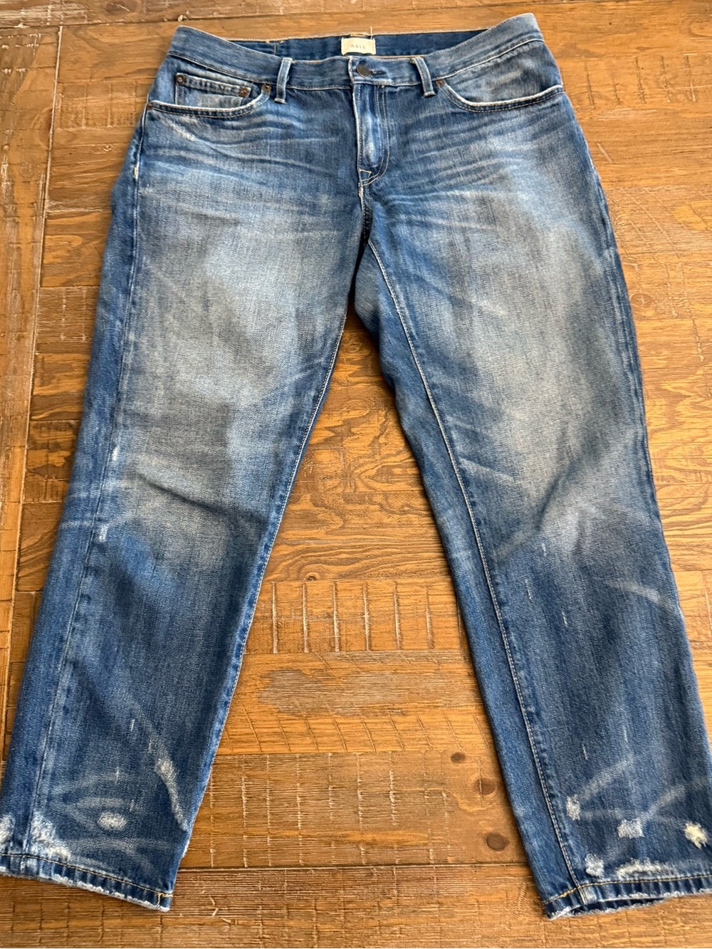 Able Women’s Washed Blue Straight Jeans